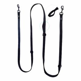 Bull Multiposition Training Leash 280x2 Cm Preto