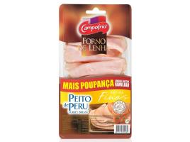 Fiambre Peito De Perú Forno Lenha Fatias Finas Campofrio 220g