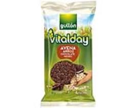 Tortitas Gullon Vitalday Arroz E Aveia Chocolate Negro 82g