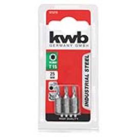 Kwb Conjunto 3 Bits TORX Industrial 25mm