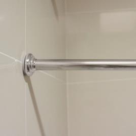 Varão Extensível Reto para Cortina de Duche