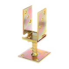 Suporte em Âncora para Poste em U com Largura Regulável 71 a 131mm