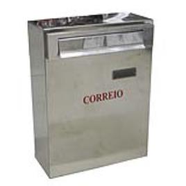 Caixa de Correio Inox com Porta Atrás