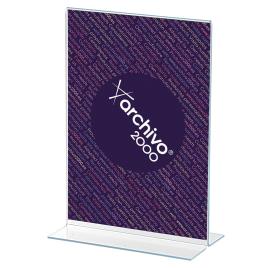 ARCHIVO 2000 Porta Folhetos em T, A5, Poliestireno, Transparente