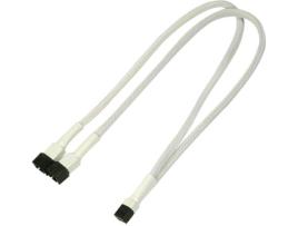 Cabo de Alimentação NANOXIA (Molex - 30 cm - Branco)