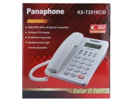 Telefone Fixo com Mini Ecrã com Fio M2 TEC Kx-T2016Cid Branco