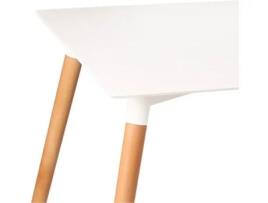 Mesa de Refeição VMO HOME Beech (MDF - Branco)