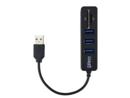 Leitor de Cartões Usb 5 em 1 Combo Cr5 Preto