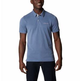 Columbia Nelson Point Short Sleeve Polo Shirt Azul 2XL Homem