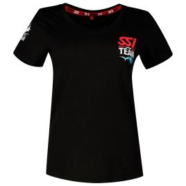 Ssi T-round Neck Waves Woman T-shirt Preto XS Homem