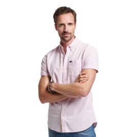 Superdry Vintage Oxford Short Sleeve Shirt Branco S Homem