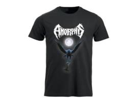 Camisola AMORPHIS Black Winter Day (Preto - Algodão - L)