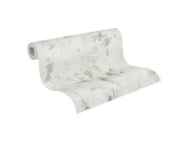 Papel de Parede LIVINGWALLS (53 cm x 10,05 m - Tecido - Branco)