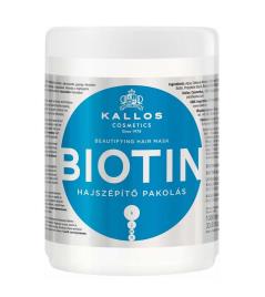 Kallos Cosmetics - Biotine Beatufying Hair Mask 1000 ml - Biotina