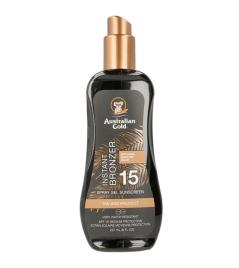 Australian Gold - Spray protetor solar gel com instant Bronzer - SPF 15