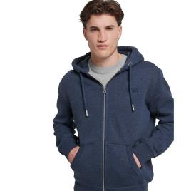 Superdry Vintage Logo Embroidered Full Zip Sweatshirt Cinzento S Homem