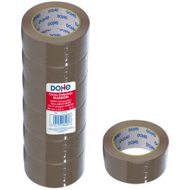 Dohe Pack de 6 Precintos de Polipropileno - Medidas 48mm x 66m - Color Marron