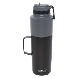 Asobu Twin Pack Thermal Bottle 600ml Preto,Cinzento