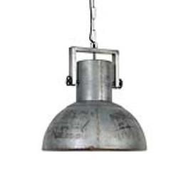 Candeeiro suspenso industrial cinza 50cm - SAMIA SABO