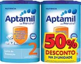 Leite Aptamil 2 Desconto 50% Na 2ªun 2x800g