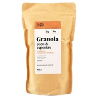 Granola de coco com especiarias 400 g - Como Como Foods