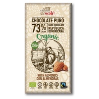 73% chocolate amargo com amêndoas 150 g (Cacau - Amêndoa) - Chocolates Sole