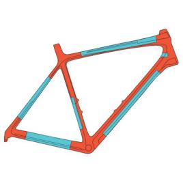 Ridewrap Road & Gravel Frame Guard Stickers Kit Prateado