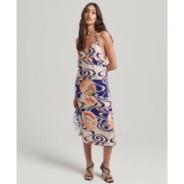 Superdry Vintage Midi Halter Slip Dress Colorido XL Mulher