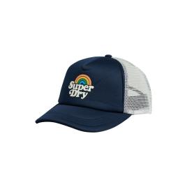 Superdry Vintage Trucker Cap Azul  Mulher
