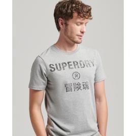 Superdry Vintage Corp Logo T-shirt Cinzento XL Homem