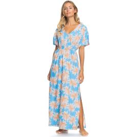 Roxy Dynamite Girl Again Short Sleeve Long Dress Colorido XL Mulher