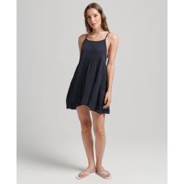 Superdry Vintage Mini Beach Cami Dress Preto S Mulher