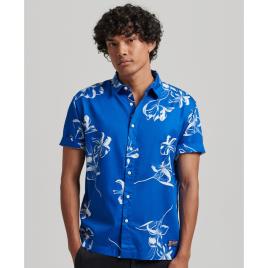 Superdry Vintage Hawaiian Short Sleeve Shirt Azul L Homem
