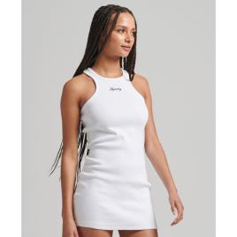 Superdry Code Sl Essential Tank Dress Branco XL Mulher