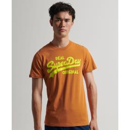 Superdry Vintage Vl Neon T-shirt Laranja S Homem