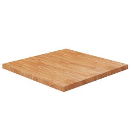 vidaXL Tampo mesa quadrado 80x80x4 cm carvalho tratado castanho-claro