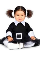 Vestido de Wednesday Addams para menina