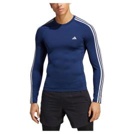 Adidas Tf 3s Long Sleeve T-shirt Azul 2XL / Regular Homem