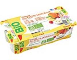 Iogurte Pedacos Auchan Bio De Frutos 8x125g