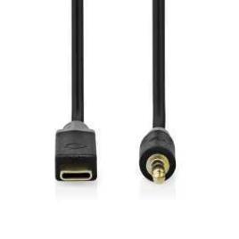 Nedis Ccbw65950at10 Cabo de Áudio 1 M Usb C 3.5mm.