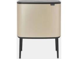 Balde do Lixo BRABANTIA Touch Bin (Bege - 11+23L - 54x70x31 cm  - Inox)