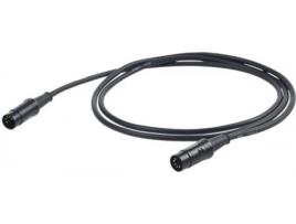 Cabo de Áudio PROEL (XLR - XLR - 3 m - Preto)
