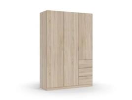 Armário HABITDESIGN (135 cm x 200 cm x 52 cm - Melamina - Multicor)