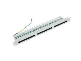 Painel de remendo de 1U 24 RJ45 UTP Cat.5e pente branco  RACKMATIC