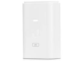 Fonte de alimentação ou adaptador injetor PoE da  Networks modelo POE-24-7W-G-WH ISP 24V com 7W a 0,3A Giga Branco  UBIQUITI