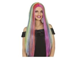 Peruca GUIRCA Longa De Cabelo Multicolorido