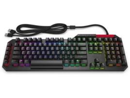 Teclado Gaming HP OMEN by Sequencer (Opto-mecânico - Inglês - Preto)