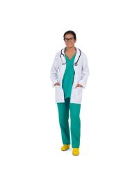 Fato de Doutor em Uniforme Verde para mulher multicor M