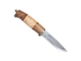 HELLE Harding Hunting Knife 3.9 Inch Blade Curly Birch And Walnut Handle