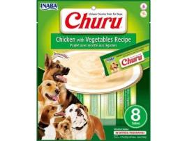 Snack para Cães INABA Churu (160 g - Húmida - Sabor: Galinha e Vegetais)